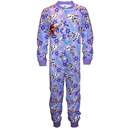 Frozen Official Gift Girls Kids Pyjama Onesie Purple 7-8 Years
