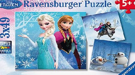 Disney Frozen Ravensburger Disney Frozen 3x49 Piece Puzzles