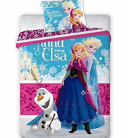 Disney Frozen Sisters Forever Single Panel Duvet Cover Bed Set