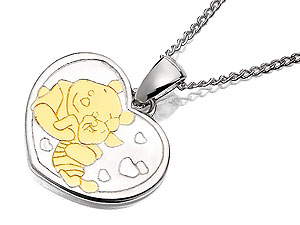 DISNEY Gold Plated On Sterling Silver Winnie The