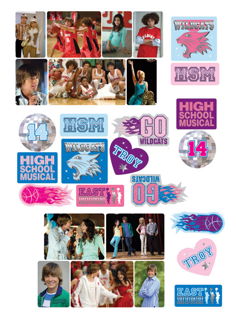High School Musical Stikarounds Wall Stickers 28 pieces