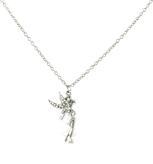 Diamante Tinkerbell Pose Necklace from Disney