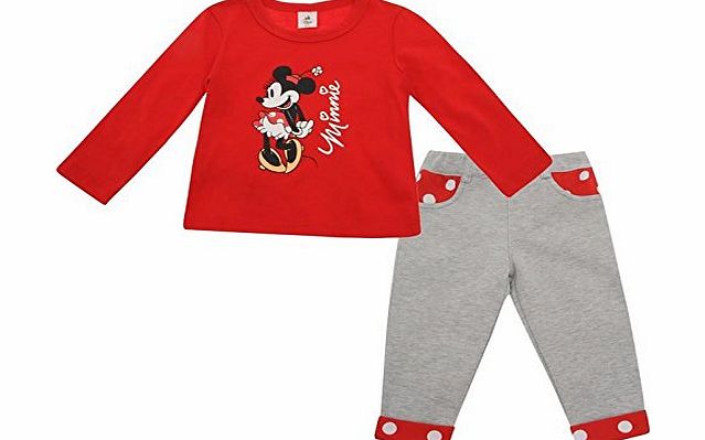 Disney Kids 2pc Jean Set Bby43 Minnie 3-6 Mnth