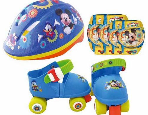Mickey Set Rollers with Helmet. Elbow and Knee