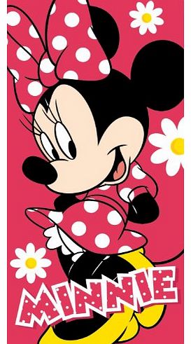 Disney Minnie Mouse Flowers Beach Bath Cotton Towel