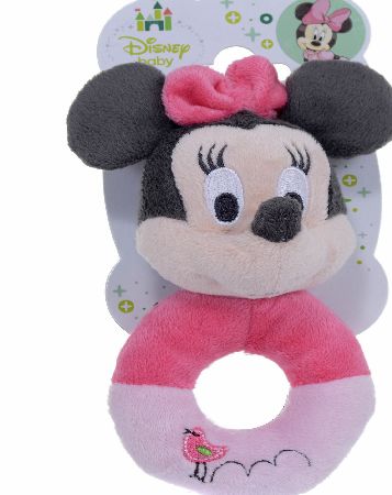 Disney Minnie Mouse Pretty In Pink Ring Rattle