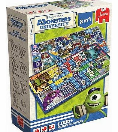 Disney Monsters University 2 In 1 Ludo   Snakes And Ladders Game