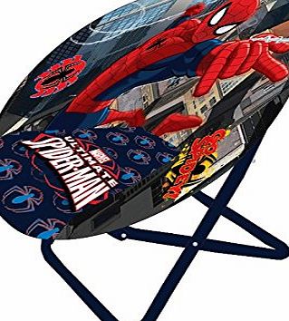 Disney Moon Chair Spider-Man, Folding Round Soft Padded Chair for toddlers, kids