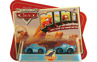 Pixar Cars Mini Adventures - Dinoco Chick Hicks and Dinoco Lightning McQueen