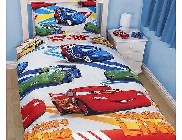 Pixar Cars Single Reversible Rotary Duvet Cover Bed Set New Gift (DPCS1)