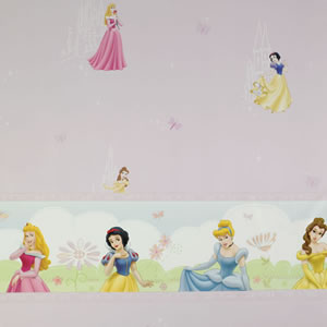 Princess Castle Wallpaper Pink WP01199
