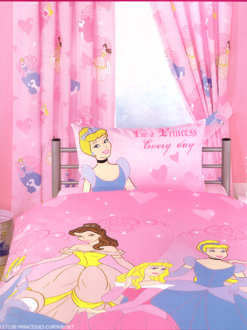 Disney Princess Curtains and#39;Lets Be Princessesand39; Design 54 Drop