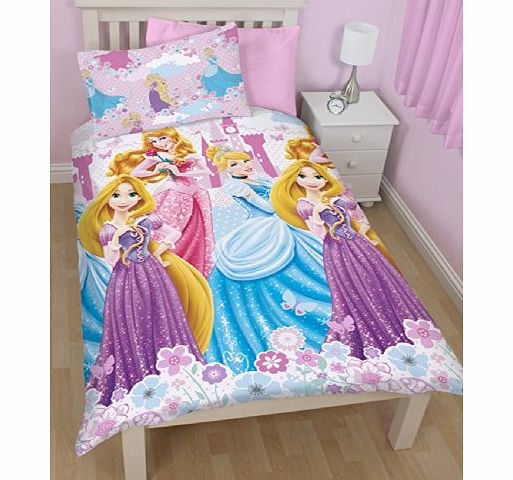 Princess Dreams Single Rotary Duvet + Dreams 72`` Curtains + Free Princess Paper Shade. 100% Official Merchandise