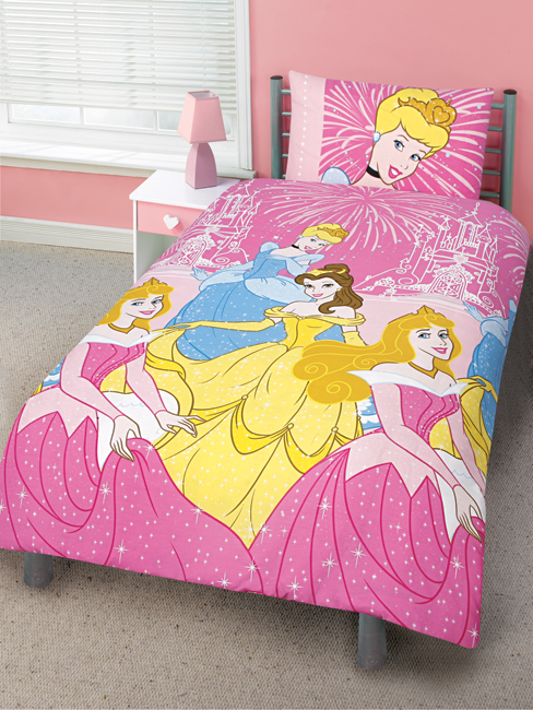 Disney Princess Duvet Cover and Pillowcase `himmering`Design - Great Price