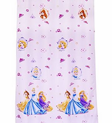 Disney Princess Mendola Home Textiles 10-19DPRINCESS - 02 Disney Princess Eyelet Curtain 140 x 250 CM, Pink