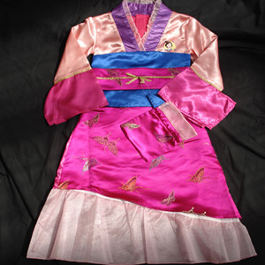 Princess Mulan costume Age 5-6