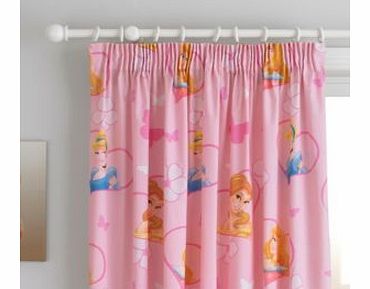 Disney Princess Pencil Pleat Childrens Curtains