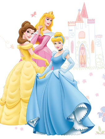 Disney Princess Wall Stickers Maxi Size
