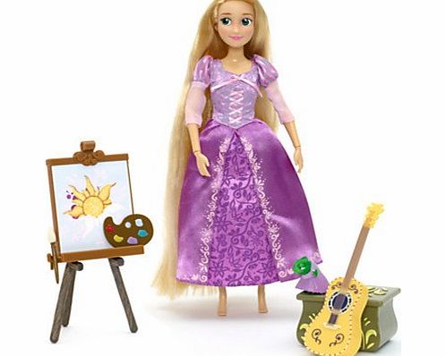 Rapunzel Deluxe Singing Doll - Includes Pascal, guitar and storage trunk figurines