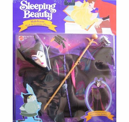 Disney Sleeping Beauty MALEFICENT Mask amp; Costume Playset For Barbie (1991)