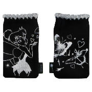 DISNEY Tinkerbell Black and Silver Foil