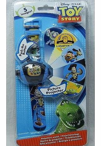 Disney Toy Story Kids Projector Wrist Digital Watch with Time & Date Display