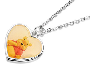 DISNEY Winnie The Pooh Silver Plated Pendant And
