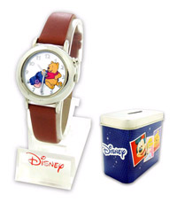 Disney Winnie The Pooh Watch & Coin Tin