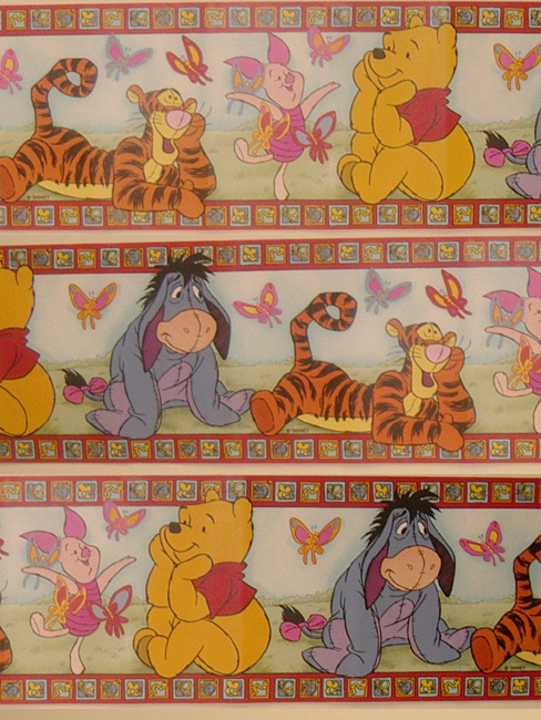 Disney Winnie the Pooh Winnie the Pooh Border and#39;Lazy Daysand39; Design 89-103 - Great Low Price
