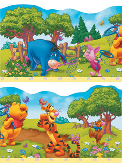 Disney Winnie the Pooh Winnie the Pooh Border Shaped 5m x 214mm