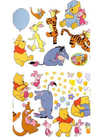 Disney Winnie the Pooh Winnie the Pooh Wall Stickers Stikarounds 46