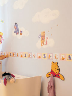 Winnie the Pooh Wall Stickers Stikarounds Pooh licious Design 38 pieces