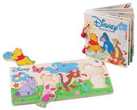 Winnie the Pooh Wooden Book and Puzzle Set