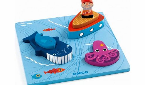 Djeco 1,2,3 Moby 3D puzzle `One size