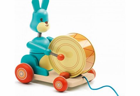 Djeco Bunny boum pull toy `One size