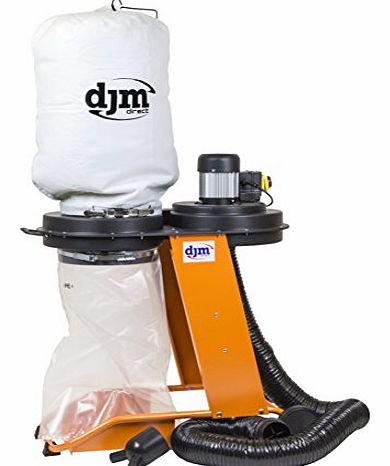 DJM Direct Heavy Duty Industrial Workshop 1hp Dust Collector Dust Extractor 240v