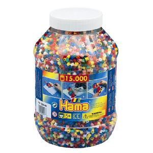 DKL Hama Beads 15000 Pastel Mix in Jar Midi Beads