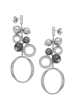 DKNY Circles Steel, Cubic Zirconia and Pearl
