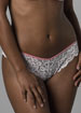 Cotton Mesh with Lace tanga