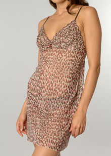 Jazz Embroidered Mesh lined chemise