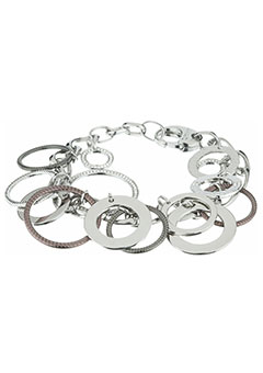 DKNY Jewellery DKNY Circles Steel and Rhinestone Bracelet