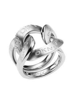 DKNY Jewellery DKNY Steel Logo Ring NJ1036040