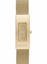 DKNY Ladies Astoria Gold Mesh Watch
