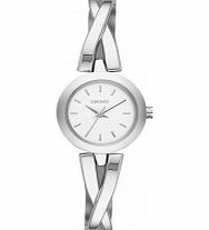 DKNY Ladies Crosswalk White Silver Watch