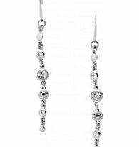 DKNY Ladies Silver Stone Earrings