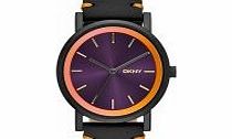 DKNY Ladies SoHo Purple Black Watch