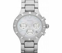 DKNY Ladies Street Smart Silver Chronograph Watch