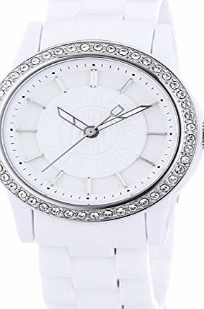 DKNY Ladies Watch NY8011 with White Dial and White Plastic Strap