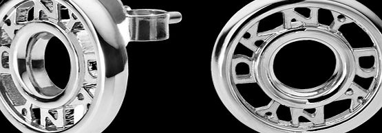DKNY Logo Circular Steel Stud Earrings NJ1954040