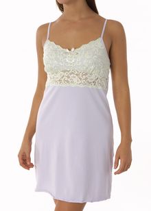 Stretch Cotton with Lace Galloon chemise